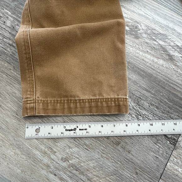 Duluth Trading Co Tan Mens 33x31 Fire Hose Relaxed Fit Duck‎ Canvas Cargo Pants - Picture 14 of 14